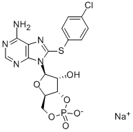 8-(4-CHLOROPHENYLTHIO)-ADENOSINE 3':5'-CYCLIC MONOPHOSPHATE SODIUM SALT CAS#: 93882-12-3