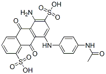 8-[[4-(acetylamino)phenyl]amino]-5-amino-9,10-dihydro-9,10-dioxoanthracene-1,6-disulphonic acid CAS#: 93964-20-6