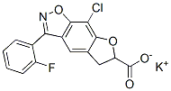 8-Chloro-3-(2-fluorophenyl)-5,6-dihydrofuro[3,2-f]-1,2-benzisoxazole-6-carboxylic acid potassium salt CAS#: 90247-09-9