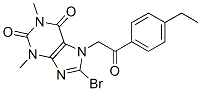8-bromo-7-[2-(4-ethylphenyl)-2-oxo-ethyl]-1,3-dimethyl-purine-2,6-dion e CAS#: 96885-28-8