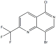 8-BROMO-5-CHLORO-2-(TRIFLUOROMETHYL)-1,6-NAPHTHYRIDINE CAS#: 890301-89-0