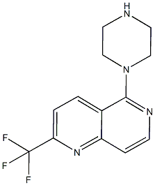 5-PIPERAZIN-1-YL-2-(TRIFLUOROMETHYL)-1,6-NAPHTHYRIDINE CAS#: 890302-17-7