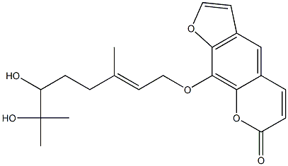 9-[[(2E)-6,7-Dihydroxy-3,7-dimethyl-2-octen-1-yl]oxy]-7H-furo[3,2-g][1]benzopyran-7-one CAS#: 889112-17-8