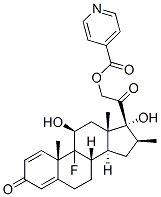 9-fluoro-11beta,17,21-trihydroxy-16beta-methylpregna-1,4-diene-3,20-dione 21-isonicotinate CAS#: 94135-31-6