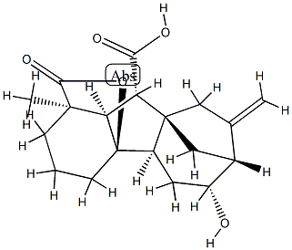 4aα,6β-Dihydroxy-1-methyl-8-methylenegibbane-1α,10β-dicarboxylic acid 1,4a-lactone CAS#: 90364-70-8