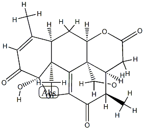 (1R,5β)-1,11-Epoxy-1,20-dihydroxypicrasa-3,9(11)-diene-2,12,16-trione CAS#: 90375-52-3