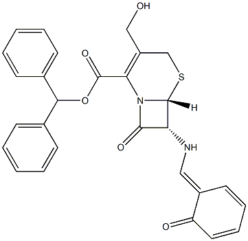7β-[(2-Hydroxybenzylidene)amino]-3-(hydroxymethyl)cepham-3-ene-4-carboxylic acid diphenylmethyl ester CAS#: 90467-27-9