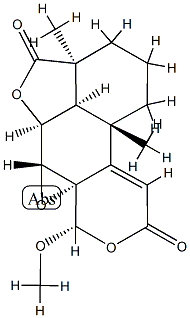 (17S)-6β,17-Dihydroxy-17-methoxy-7α,8α-epoxy-12-des(1-methylpropyl)labda-9(11)-ene-12,19-dioic acid 12,17:19,6-bislactone CAS#: 90578-11-3