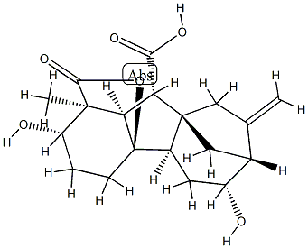 2β,4aα,6β-Trihydroxy-1-methyl-8-methylenegibbane-1α,10β-dicarboxylic acid 1,4a-lactone CAS#: 90806-05-6