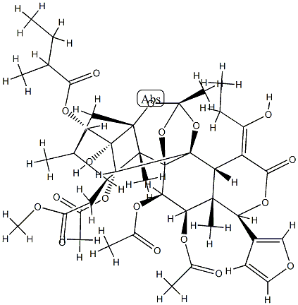 11α,12α-Bis(acetyloxy)-15-[(Z)-1-hydroxypropylidene]phragmalin 30-acetate 3-(2-methylbutyrate) CAS#: 90930-95-3