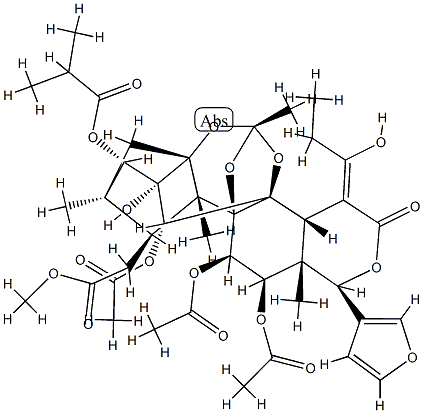 11α,12α-Bis(acetyloxy)-15-[(Z)-1-hydroxypropylidene]phragmalin 30-acetate 3-(2-methylpropionate) CAS#: 90930-98-6