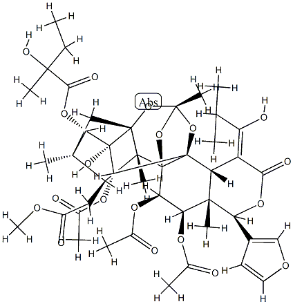11α,12α-Bis(acetyloxy)-15-[(Z)-1-hydroxy-2-methylpropylidene]phragmalin 30-acetate 3-(2-hydroxy-2-methylbutyrate) CAS#: 90930-99-7