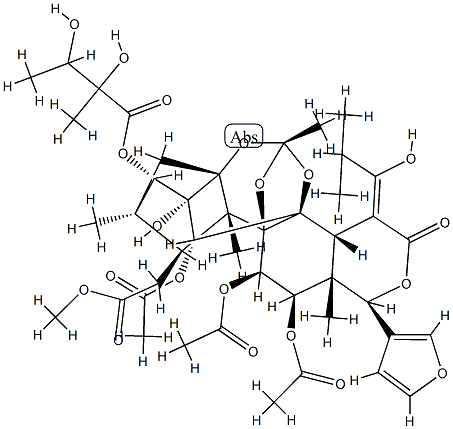 11α,12α-Bis(acetyloxy)-15-[(Z)-1-hydroxy-2-methylpropylidene]phragmalin 30-acetate 3-(2,3-dihydroxy-2-methylbutyrate) CAS#: 90931-03-6