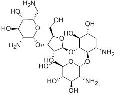 4-O-(2-Amino-2-deoxy-α-D-glucopyranosyl)-5-O-[3-O-(2,6-diamino-2,6-dideoxy-β-L-idopyranosyl)-β-D-ribofuranosyl]-3-amino-2,3-dideoxy-D-myo-inositol CAS#: 91421-96-4