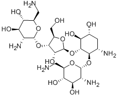 4-O-(2,6-Diamino-2,6-dideoxy-α-D-glucopyranosyl)-5-O-[3-O-(2,6-diamino-2,6-dideoxy-α-D-glucopyranosyl)-β-D-ribofuranosyl]-3-amino-2,3-dideoxy-D-myo-inositol CAS#: 91465-52-0