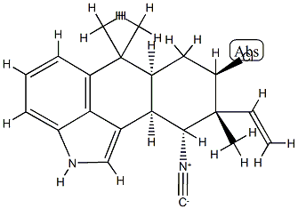 [6aS,(-)]-8β-Chloro-9α-ethenyl-2,6,6aα,7,8,9,10,10aα-octahydro-10α-isocyano-6,6,9-trimethylnaphtho[1,2,3-cd]indole CAS#: 92219-95-9