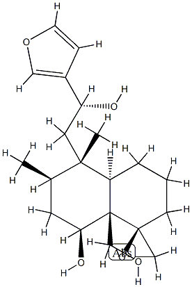 (1R,5S,αR)-α-(3-Furanyl)-3,4,4aβ,5,6,7,8,8a-octahydro-8α-hydroxy-8aα-(hydroxymethyl)-5,6α-dimethylspiro[naphthalene-1(2H),2'-oxirane]-5-ethanol CAS#: 92356-81-5