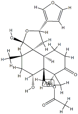 (2S,3R,5S,5'S,8'aβ)-4'aα-[(Acetyloxy)methyl]-5-(3-furanyl)-3',4,4',4'a,5,7',8',8'aβ-octahydro-2,4'β-dihydroxy-2'α-methyldispiro[furan-3(2H),1'(5'H)-naphthalene-5',2''-oxiran]-6'(2'H)-one CAS#: 92356-83-7