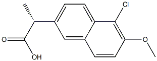 (R)-5-Chloro-6-Methoxy-α-Methyl-2-naphthaleneacetic Acid CAS#: 92471-86-8