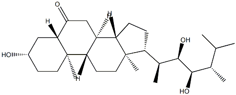(22R,23R,24S)-3β,22,23-Trihydroxy-5α-ergostan-6-one CAS#: 92751-21-8