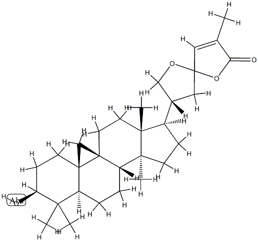 21,23-Epoxy-3β,23-dihydroxy-9,19-cyclo-5α-lanost-24-en-26-oic acid 26,23-lactone CAS#: 93078-68-3