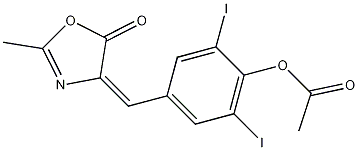 4-[[4-(Acetyloxy)-3,5-diiodophenyl]methylene]-2-methyl-5(4H)-oxazolone CAS#: 93087-37-7