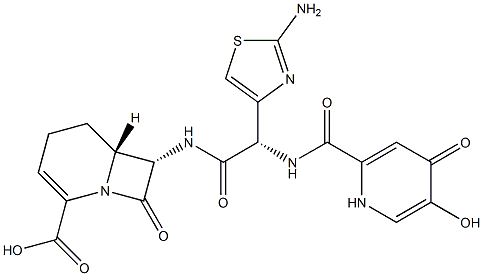 (6R,7S)-7α-[[(S)-(2-Amino-4-thiazolyl)[[[(1,4-dihydro-5-hydroxy-4-oxopyridin)-2-yl]carbonyl]amino]acetyl]amino]-8-oxo-1-azabicyclo[4.2.0]oct-2-ene-2-carboxylic acid CAS#: 93129-06-7