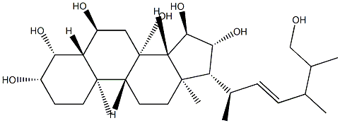 [22E,24ξ,(+)]-5α-Ergosta-22-ene-3β,4β,6α,8,15α,16β,26-heptol CAS#: 93368-90-2