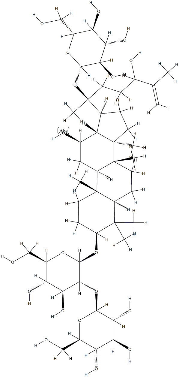 20-(β-D-Glucopyranosyloxy)-12β,24-dihydroxy-5α-dammara-25-ene-3β-yl 2-O-β-D-glucopyranosyl-β-D-glucopyranoside CAS#: 93376-73-9