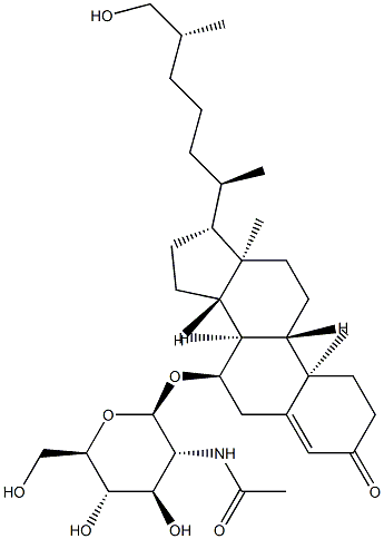 (25R)-7α-[[2-(Acetylamino)-2-deoxy-β-D-glucopyranosyl]oxy]-26-hydroxycholest-4-en-3-one CAS#: 94426-00-3