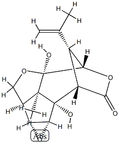 (2aR,6bβ,7aβ,7bα,8R)-Octahydro-2aα,6aα-dihydroxy-7cα-methyl-8-(1-methylethenyl)-3α,6α-methano-2,4,7-trioxacyclopenta[cd]cycloprop[a]azulen-5(6H)-one CAS#: 94451-13-5