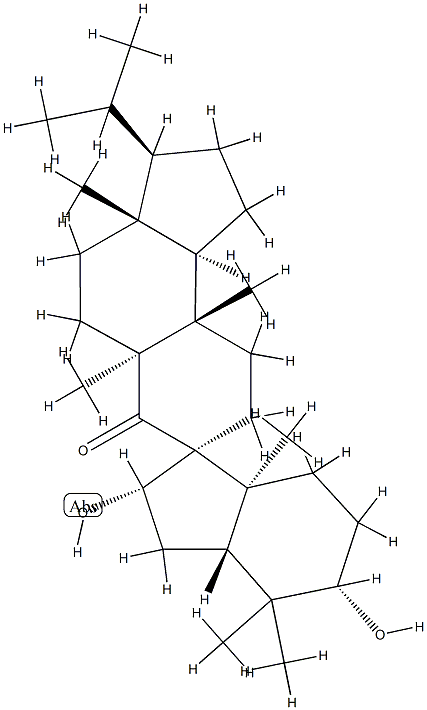 (2'S,3R,3'aR,5'S,7S,7'aS,9bβ)-Icosahydro-2',5'-dihydroxy-3aα,4',4',5aβ,7'a,9aα-hexamethyl-3α-(1-methylethyl)spiro[7H-benz[e]indene-7,1'-[1H]inden]-6-one CAS#: 94511-18-9
