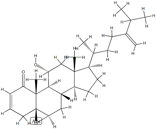 5,6β-Epoxy-11α-hydroxy-5β-ergosta-2,24(28)-dien-1-one CAS#: 94806-02-7