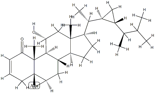 5,6β-Epoxy-11α-hydroxy-33-nor-5β-gorgost-2-en-1-one CAS#: 94806-04-9