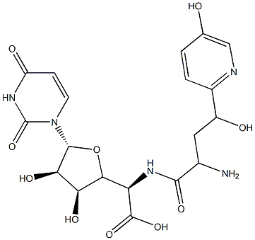 5-[[2-Amino-4-hydroxy-4-(5-hydroxypyridin-2-yl)-1-oxobutyl]amino]-1-(3,4-dihydro-2,4-dioxopyrimidin-1(2H)-yl)-1,5-dideoxy-β-D-allofuranuronic acid CAS#: 95259-47-5