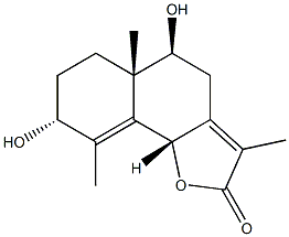 (5S)-5,5a,6,7,8,9bα-Hexahydro-5α,8β-dihydroxy-3,5aα,9-trimethylnaphtho[1,2-b]furan-2(4H)-one CAS#: 95262-46-7
