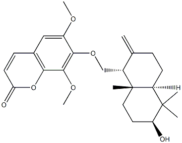 7-[[(1R,4aα)-Decahydro-6β-hydroxy-5,5,8aβ-trimethyl-2-methylenenaphthalen-1α-yl]methoxy]-6,8-dimethoxy-2H-1-benzopyran-2-one CAS#: 95645-48-0