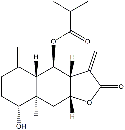 (3aR,3aα,4aα,9aα)-Dodecahydro-8β-hydroxy-8aβ-methyl-3,5-bismethylene-2-oxonaphtho[2,3-b]furan-4α-yl 2-methylpropanoate CAS#: 95732-44-8