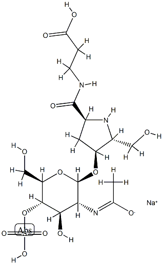 N-[(2α,4α,5β)-4-[[2-(Acetylamino)-2-deoxy-4-O-sodiosulfo-β-D-glucopyranosyl]oxy]-5-(hydroxymethyl)-L-prolyl]-β-alanine CAS#: 95863-92-6