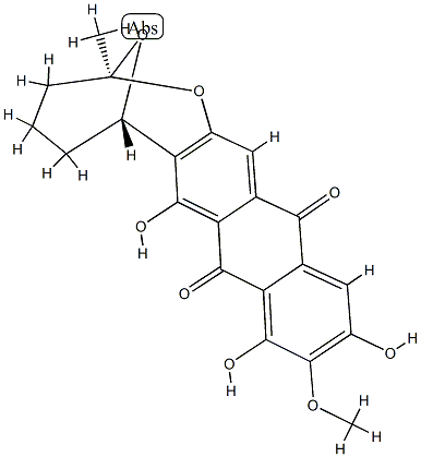 (2S)-3,4,5,6-Tetrahydro-7,9,11-trihydroxy-10-methoxy-2-methyl-2α,6α-epoxy-2H-anthra[2,3-b]oxocin-8,13-dione CAS#: 95963-94-3