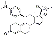 (11β,13α)-17-(Acetyloxy)-11-[4-(diMethylaMino)phenyl]-19-norpregna-4,9-diene-3,20-dione CAS#: 96285-40-4