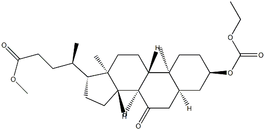 (3α,5β)-3-[(Ethoxycarbonyl)oxy]-7-oxo-cholan-24-oic Acid Methyl Ester CAS#: 96475-64-8