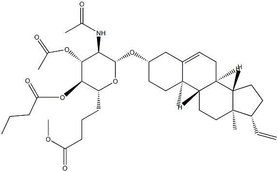 Pregna-5,20-dien-3β-yl 2-(acetylamino)-2-deoxy-β-D-galactopyranoside 3-acetate 4,6-dibutanoate CAS#: 97564-95-9