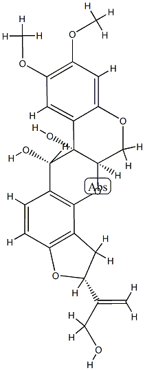 (2R,6α,6aα,12aα)-1,2,6,6a,12,12a-Hexahydro-2α-[1-(hydroxymethyl)ethenyl]-8,9-dimethoxy[1]benzopyrano[3,4-b]furo[2,3-h][1]benzopyran-6,6a-diol CAS#: 97673-80-8