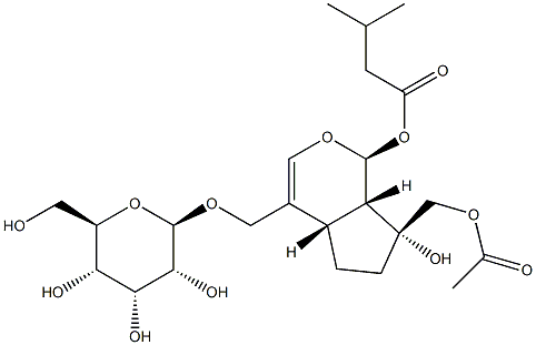 (-)-[(1S)-7α-Acetyloxymethyl-1,4aα,5,6,7,7aα-hexahydro-7β-hydroxy-1α-(3-methyl-1-oxobutoxy)cyclopenta[c]pyran-4-yl]methyl β-D-allopyranoside CAS#: 97941-29-2