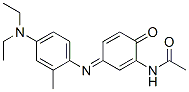 Acetamide, N-(3-((4-(diethylamino)-2-methylphenyl)imino)-6-oxo-1,4-cyc lohexadien-1-yl)- CAS#: 96141-86-5