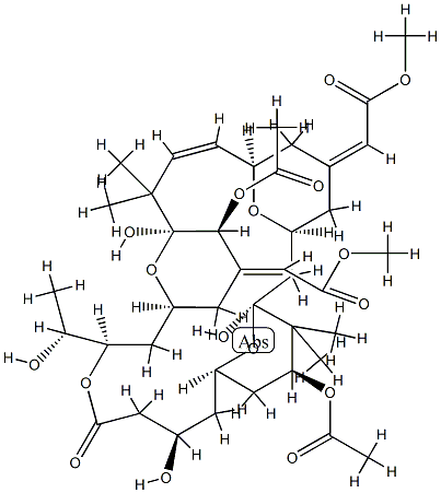 Acetic acid, 2,2-(1S,3S,7R,8E,11S,12S,15S,17R,21R,23R,25S)-12,25-bis(acetyloxy)-1,11,21-trihydroxy-17-(1R)-1-hydroxyethyl-10,10,26,26-tetramethyl-19-oxo-18,27,28,29-tetraoxatetracyclo21.3.1.13,7.111,15nonacos-8-ene-5,13-diylidenebis-, dimethyl ester, (25Z CAS#: 97850-05-0