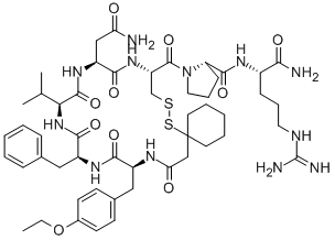 BETA-MERCAPTO-BETA,BETA-CYCLOPENTAMETHYLENE-PROPIONYL-TYR(ET)-PHE-VAL-ASN-CYS-PRO-ARG-NH2 CAS#: 90332-81-3