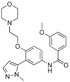 BenzaMide, 3-Methoxy-N-[3-(1-Methyl-1H-pyrazol-5-yl)-4-[2-(4-Morpholinyl)ethoxy]phenyl]- CAS#: 887936-68-7
