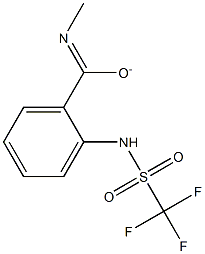 Benzamide,  N-methyl-2-[[(trifluoromethyl)sulfonyl]amino]-,  ion(1-) CAS#: 94317-52-9